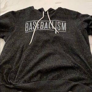 Baseballism black hoodie.